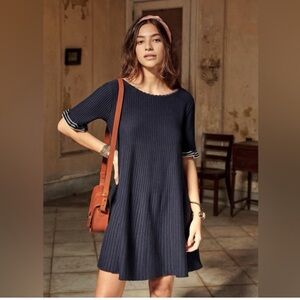 Sezane Solene Ribbed Knit Dress M